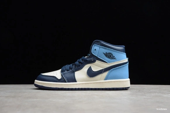 Rep Air (555088-140) Kid University 1 Kids Obsidian 555088-140 Jordan Blue 0512